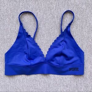 PINK cobalt blue bikini/sports bra size S